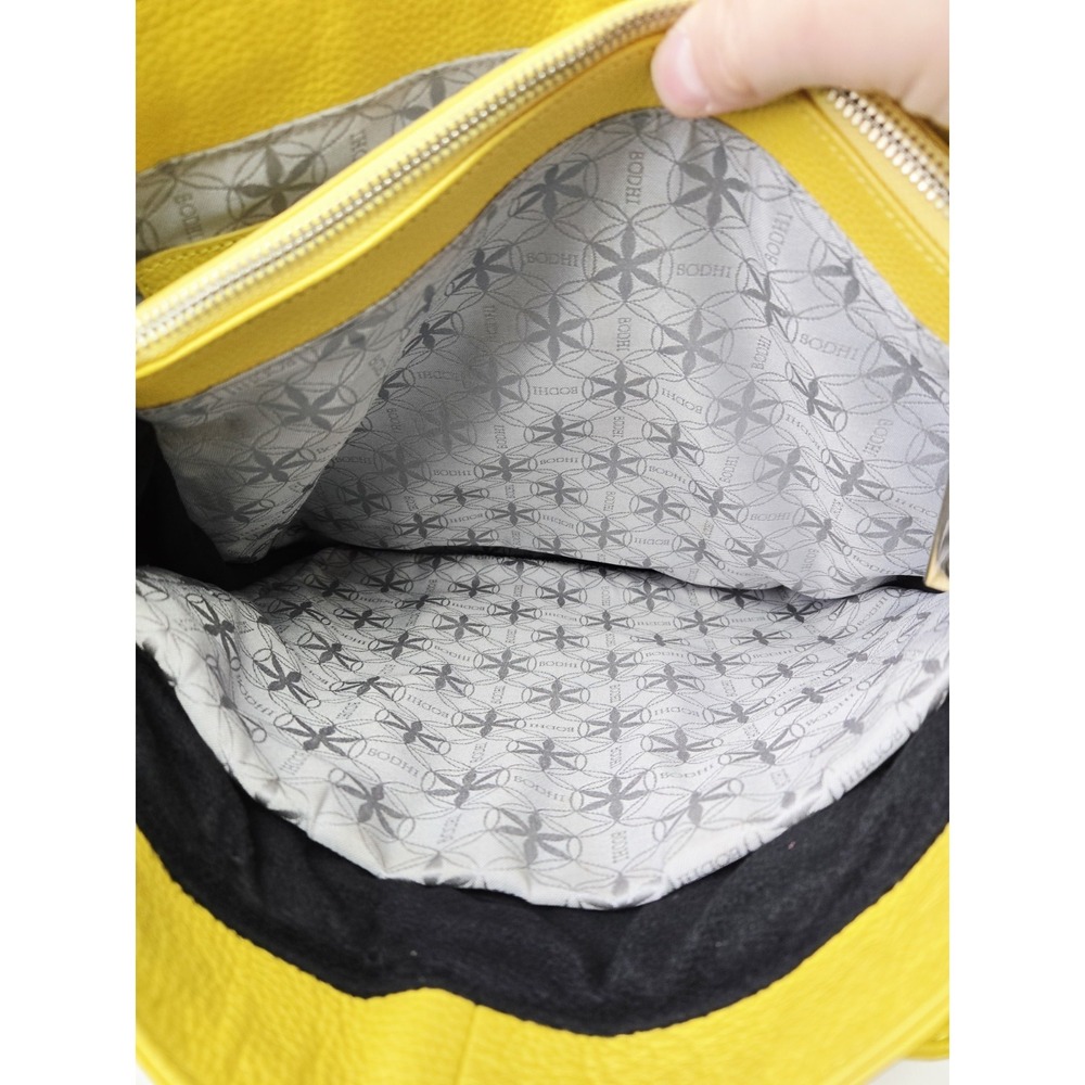 Vintage Bodhi Large yellow leather bag purse - Picture 7 of 8